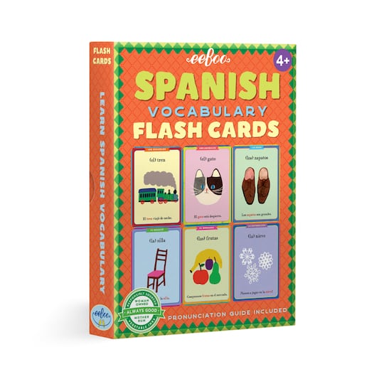 eeBoo Kids Spanish Vocabulary Flash Cards